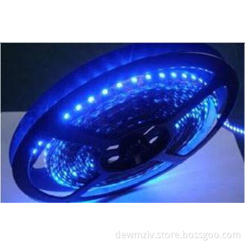 Blue IP20 Indoor Flex LED Strip SMD 3528 for Bridge / Road